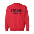 thumbnail image 1 of USMC Veteran Black logo Crewneck Sweatshirt, 1 of 3
