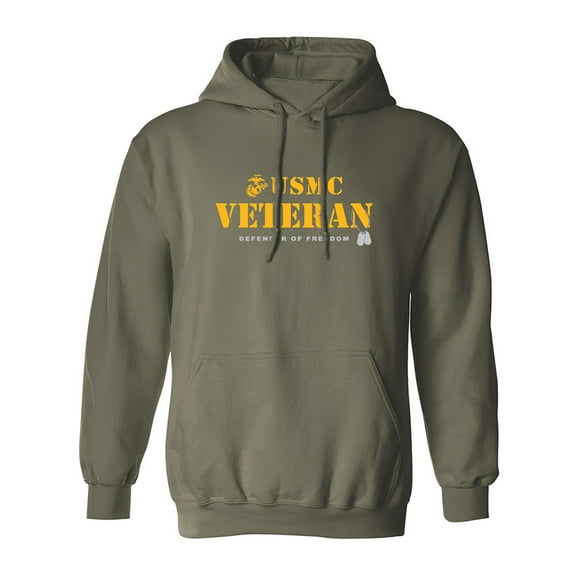 USMC Veteran Defender of Freedom Adult Hooded Sweatshirt