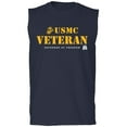thumbnail image 1 of USMC Veteran Defender of Freedom Adult Sleeveless Tee, 1 of 3