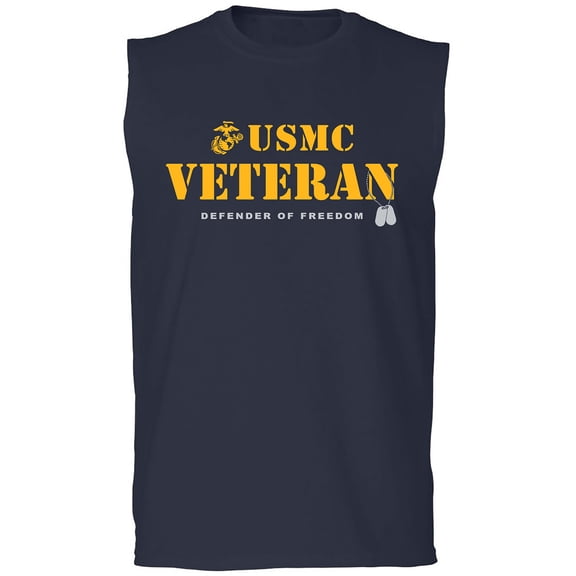 USMC Veteran Defender of Freedom Adult Sleeveless Tee