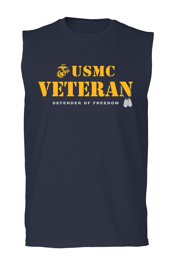 USMC Veteran Defender of Freedom Adult Sleeveless Tee