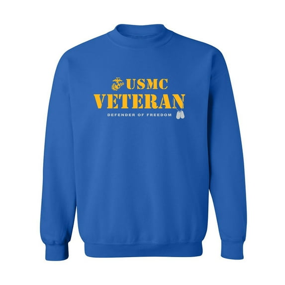 USMC Veteran Defender of Freedom Crewneck Sweatshirt