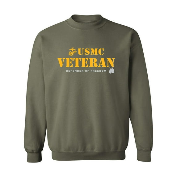 USMC Veteran Defender of Freedom Crewneck Sweatshirt