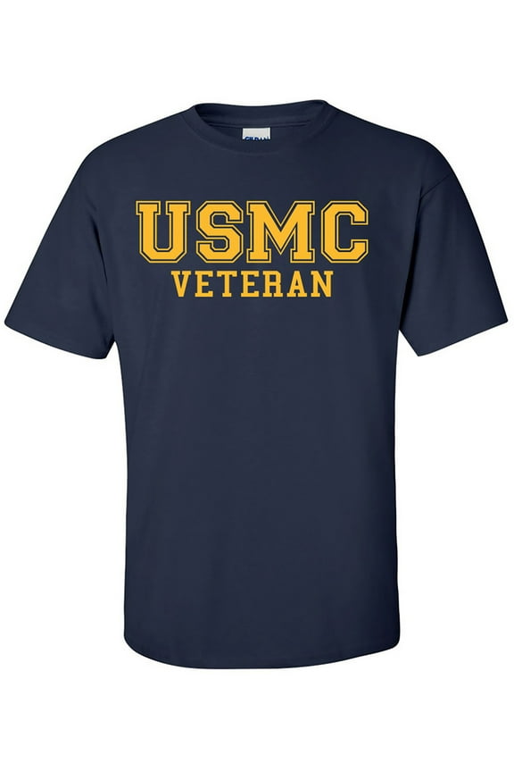 USMC Veteran GOLD Logo Short Sleeve T-Shirt