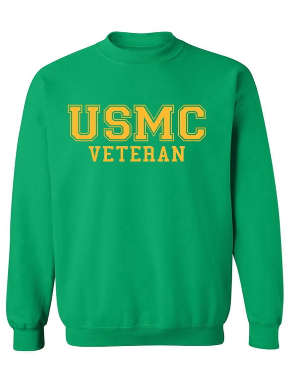 USMC Veteran Gold logo Crewneck Sweatshirt