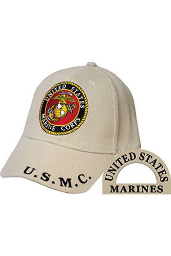 CP00328 Cap - USMC Logo, Khaki