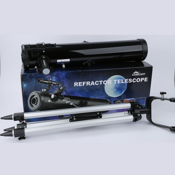 USMILARY Refractor Telescope - High Magnification HD Telescope for Kids Ages 8-12 with Lightweight Frame