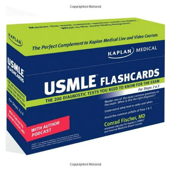Pre-Owned USMLE Diagnostic Test Flashcards: The 200 Diagnostic Test Questions You Need to Know for the Exam for Steps 2 and 3 Paperback