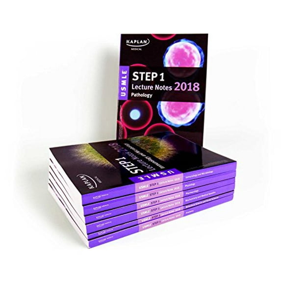 Pre-Owned USMLE Step 1 Lecture Notes 2018: 7-Book Set (USMLE Prep) (Kaplan Test Prep) Paperback