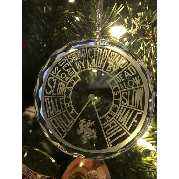 USMMA United States Merchant Marine KP Kings Point Crystal Ornament EOT Engine Order Telegraph