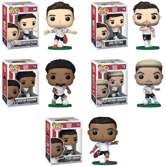 Funko USMNT 2026 World Cup Soccer Set Vinyl Figures, Multicolor
