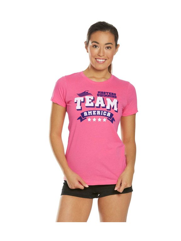 USMS Women's Team America Crew Neck Tee