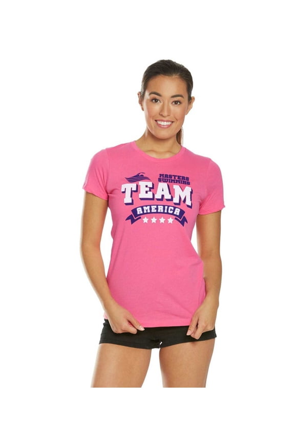 USMS Women's Team America Crew Neck Tee