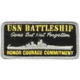 thumbnail image 1 of USN Battleship Hook and Loop Patch, 1 of 2