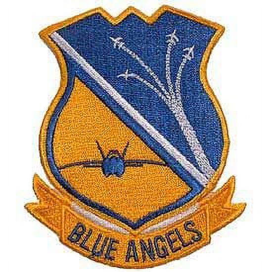 USN, Blue Angels - Embroidered Patches, Iron On Patch - 3.375"