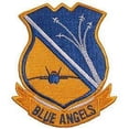 thumbnail image 1 of USN, Blue Angels - Embroidered Patches, Iron On Patch - 3.375", 1 of 1