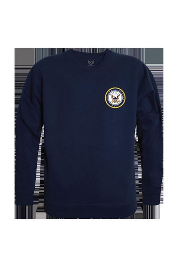 USN Emblem Graphic Crewneck Sweatshirt, Navy - Large