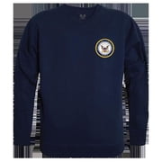USN Emblem Graphic Crewneck Sweatshirt, Navy - Small