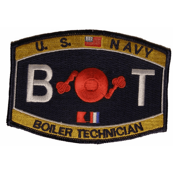 USN NAVY BT BOILER TECHNICIAN MOS RATING PATCH SAILOR VETERAN