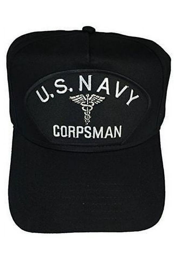 USN NAVY CORPSMAN HAT CAP DOC CADUCEUS VETERAN ACTIVE DUTY RETIRED SERVICE