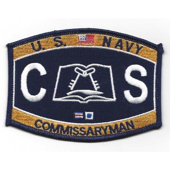 USN NAVY CS COMMISSARY MAN MOS RATING PATCH SAILOR VETERAN