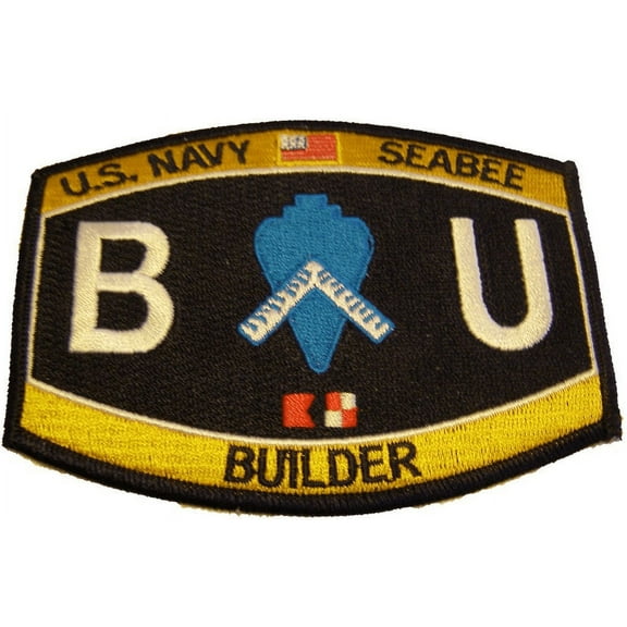 USN NAVY SEABEE COMBAT WARFARE SPECIALIST INSIGNIA ENLISTED PATCH CAN DO VETERAN