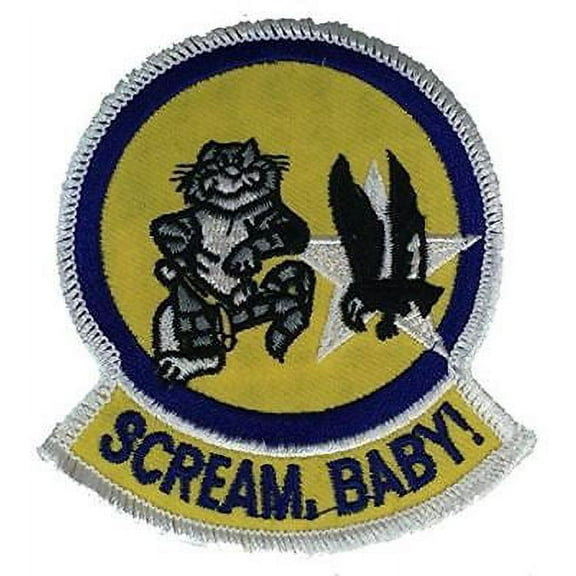 USN NAVY VF-51 SCREAM BABY FIGHTER SQUADRON PATCH SCREAMING EAGLES VETERAN