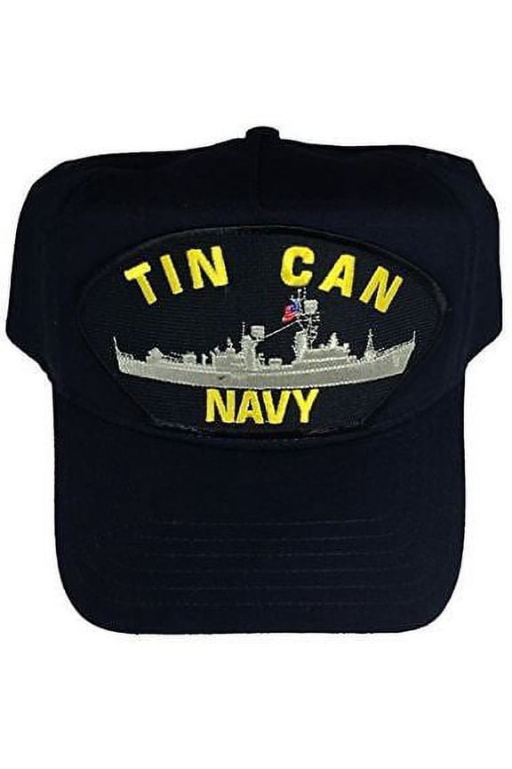 USN TIN CAN NAVY HAT CAP NAVY BLUE DESTROYER DDG DD SHIP SAILOR VETERAN