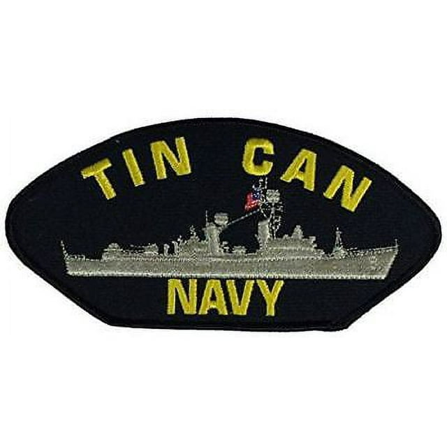 USN TIN CAN NAVY PATCH DESTROYER DDG DD SHIP SAILOR VETERAN