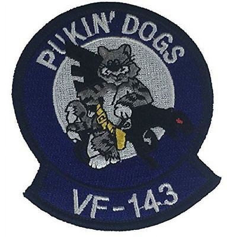 USN VF-143 PUKIN' DOGS NAVY FIGHTER SQUADRON PATCH KING PINS - Walmart.com