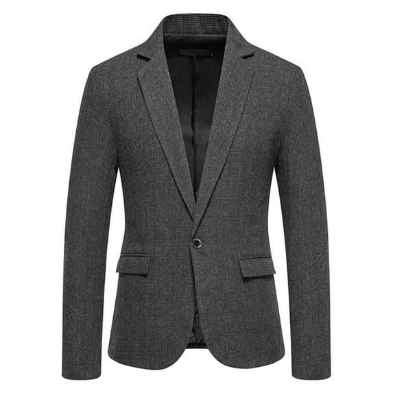USNSM Casual Blazer for Men Linen Blazer Jacket Slim Fit Suit Jackets for Men Casual Blazer Sport Coat Linen Suits Gray XXXL