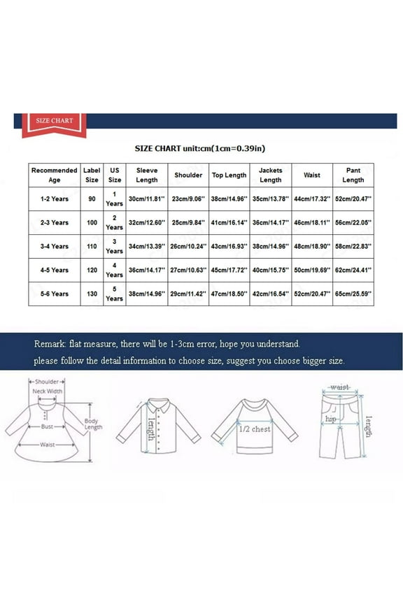 Children's Toddler Boys Gentleman Suit Long Sleeve Shirt + Jacket + Pants Clothing Set 3 Pieces 1-5 Years Old White 5Y