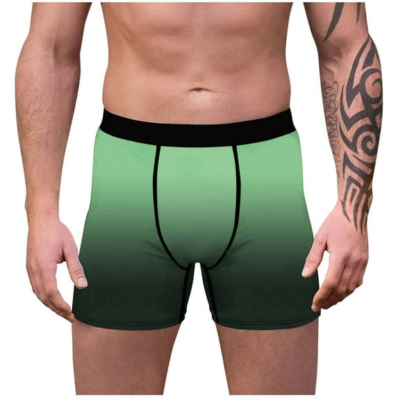 USNSM Compression Shorts Men Athletic Workout Running Performance Underwear Soft Comfortable Breathable Sports Base Layer Green S