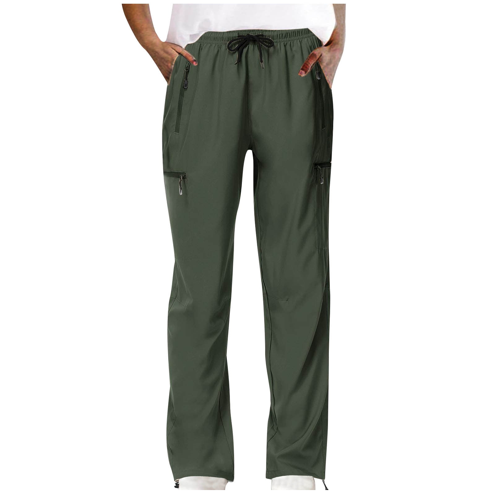 USNSM Cotton Cargo Pants for Women Comfortable Bandage Stretch Straight