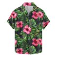 thumbnail image 1 of USNSM Fashion Hawaiian Shirt for Men Big and Tall Loose Fit Shirt Short Sleeve Casual Lapel Button Down Holiday Beach Shirts Multicolor XL, 1 of 5