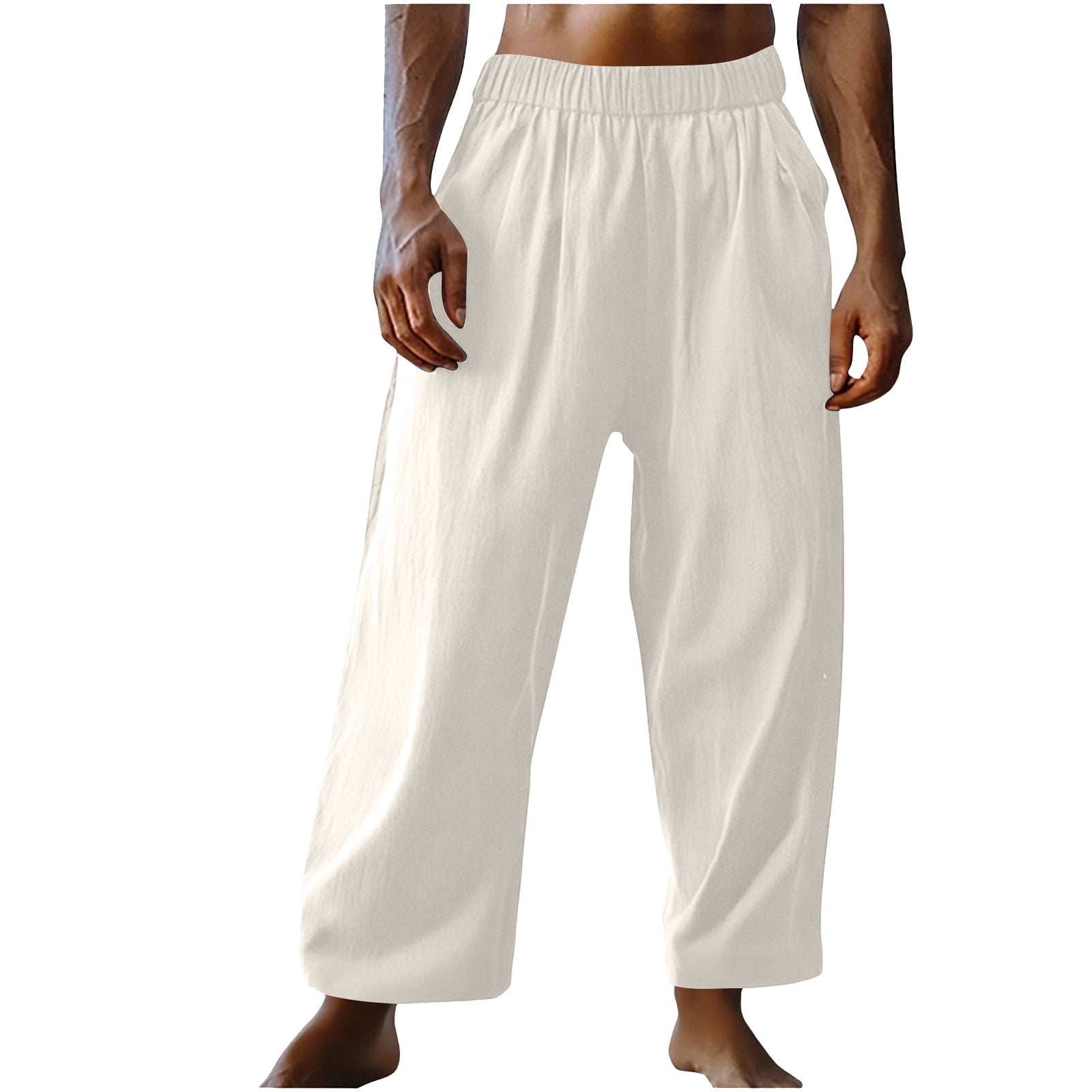 flowy dress pants men Flowy straight-fit pants
