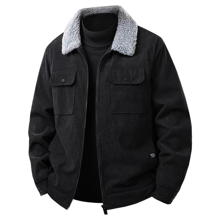 Sherpa Lined Corduroy Black Sherpa Corduroy Jacket Fleece Jacket
