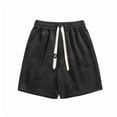 thumbnail image 1 of USNSM (M-5XL) Big and Tall Mens Athletic Workout Shorts 5.5" Cotton Casual Shorts Elastic Waist Joggers Sports Sweat Shorts Black XXXXXL, 1 of 4