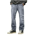 thumbnail image 1 of USNSM (M-5XL) Big and Tall Mens Baggy Jeans Loose Fit Wide Leg Jeans Streetwear Pants Y2K Denim Black Vintage Oversized Jean for Men Blue XXXL, 1 of 9