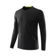 thumbnail image 1 of USNSM (M-5XL) Men's Big and Tall UV Sun Protection UPF 50+ Shirts Long Sleeve Rash Guard Workout Quick Dry Shirt for Hiking Swimming Black L, 1 of 5