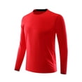 thumbnail image 1 of USNSM (M-5XL) Men's Big and Tall UV Sun Protection UPF 50+ Shirts Long Sleeve Rash Guard Workout Quick Dry Shirt for Hiking Swimming Red L, 1 of 5