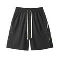 thumbnail image 1 of USNSM (M-5XL) Mens Shorts 5 Inch Casual Classic Fit Workout Shorts with Pocket Sports Fitness Training Quick Dry Short Black XXXXXL, 1 of 7