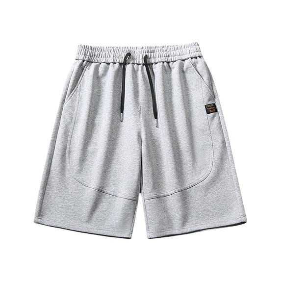 USNSM Men's 7" Athletic Running Shorts Lightweight Quick Dry Loose Comfort Breathable Gym Workout Shorts with Drawstring Pockets Gray XXL