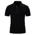 thumbnail image 1 of USNSM Men's Classic Fit Golf Shirt Short Sleeve Shirts Dry Moisture Wicking Performance Outdoor Casual Collar Shirt Black L, 1 of 6