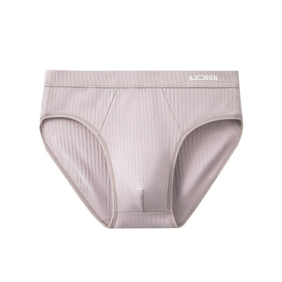 USNSM Men's Fashion Solid Color Briefs Inner Wear Soft Comfortable Breathable Stretch Triangle Pants Underwear Pink XXL