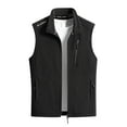 thumbnail image 1 of USNSM Men's Fleece Vest, Big and Tall, Lightweight Warm Zip Up Polar Vests Outerwear with Zipper Pockets, Sleeveless Jacket for Winter Black XXL, 1 of 9