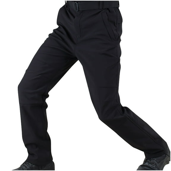 USNSM Men's Hiking Cargo Pants Lightweight Quick Dry Work Pants with Multi Pocket Tactical Water Resistant Ripstop Outdoor Pants Black M