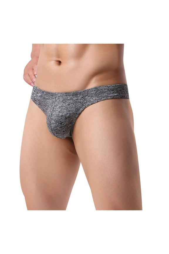 Men’s Jockstrap Underwear Soft Breathable Comfortable U Shaped Pouch Space Supporter Soft Modal Briefs Black M