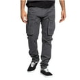 thumbnail image 1 of USNSM Men's Lightweight Hiking Cargo Pants Multi Pocket Loose Comfy Athletic Joggers Trouser Casual Quick Drying Sweatpants Dark Gray XXL, 1 of 7