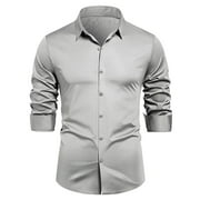 Slim Fit Dress Shirts for Men in Various Sizes